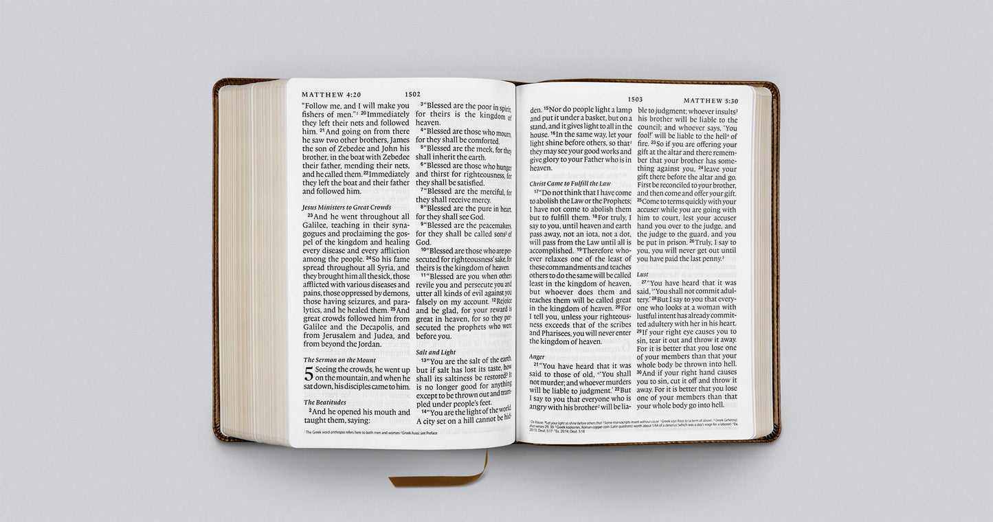 ESV Giant Print Bible (TruTone, Deep Brown)