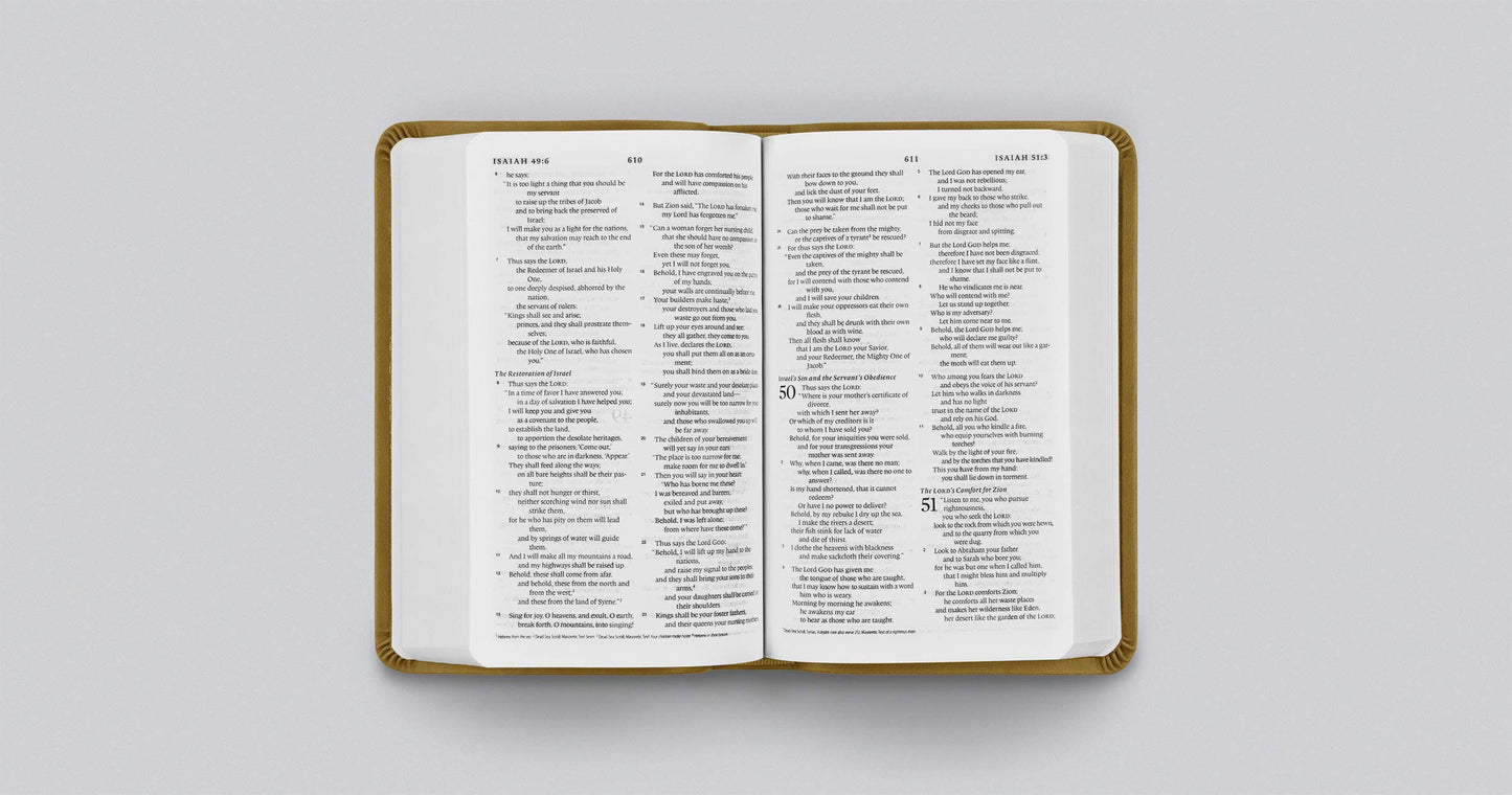 ESV Value Compact Bible (TruTone, Goldenrod, Ornament Design)