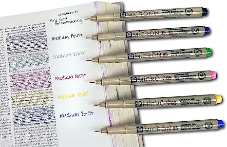 Pigma Micron 005 Ultra Fine Point Bible Note Pen Kit (Set of 4)
