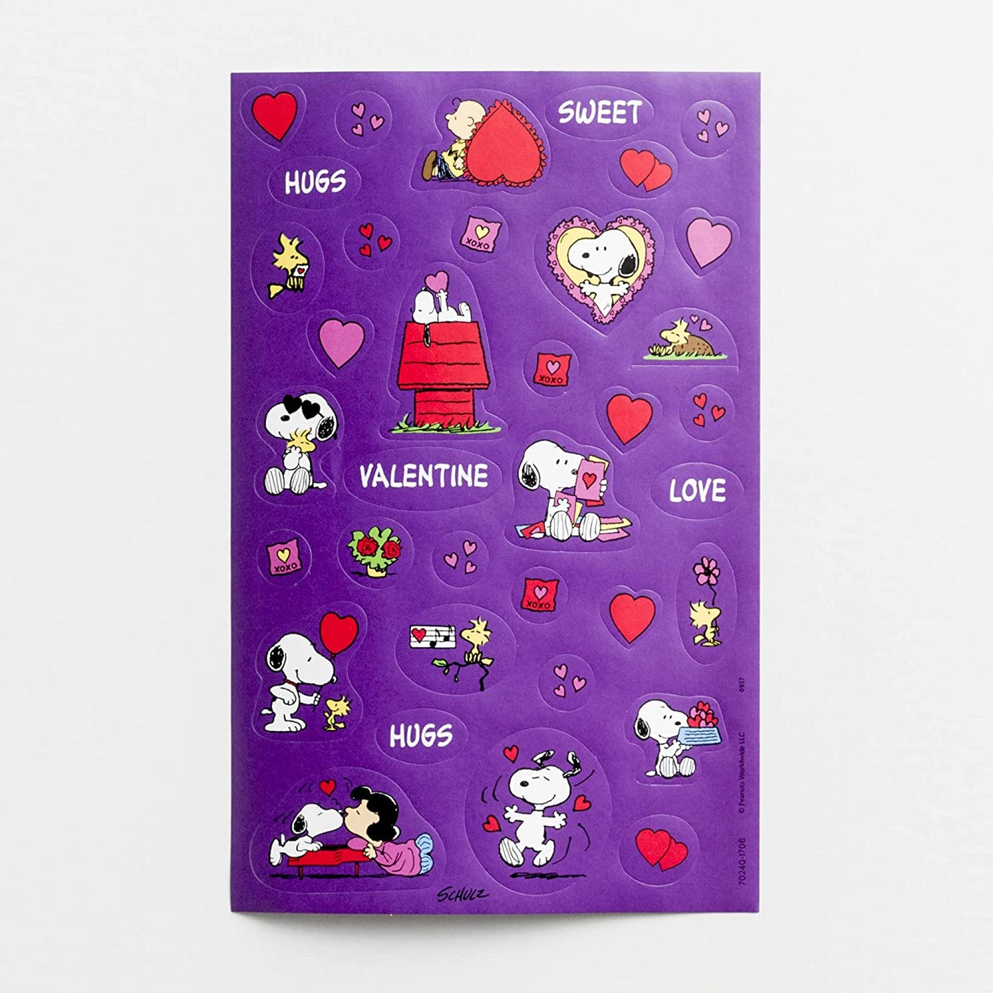 Peanuts - Valentine's Day - Inspirational Boxed Cards - Bonus Stickers