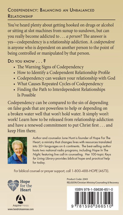 Codependencia: equilibrar una relación desequilibrada (esperanza para el corazón)