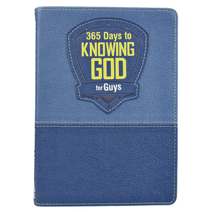 365 Days to Knowing God for Guys Devotional - Faux Leather Edition