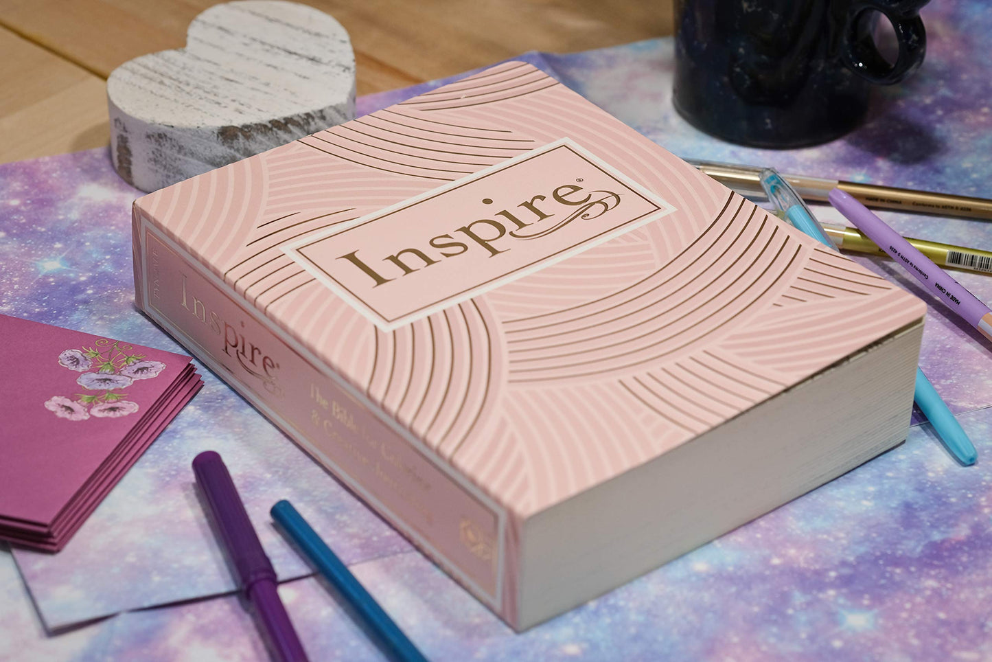 Inspire Bible NLT (Softcover, Pink): The Bible for Coloring & Creative Journaling