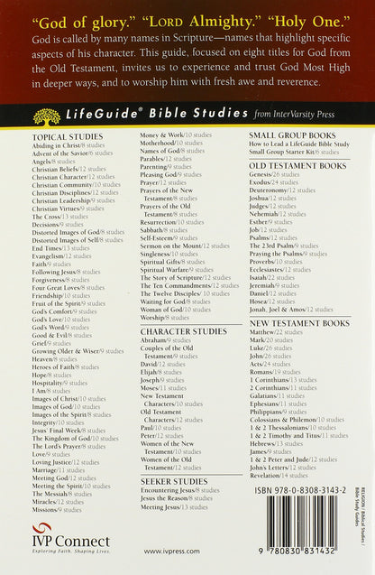 Nombres de Dios: destellos de su carácter (estudios bíblicos de LifeGuide)