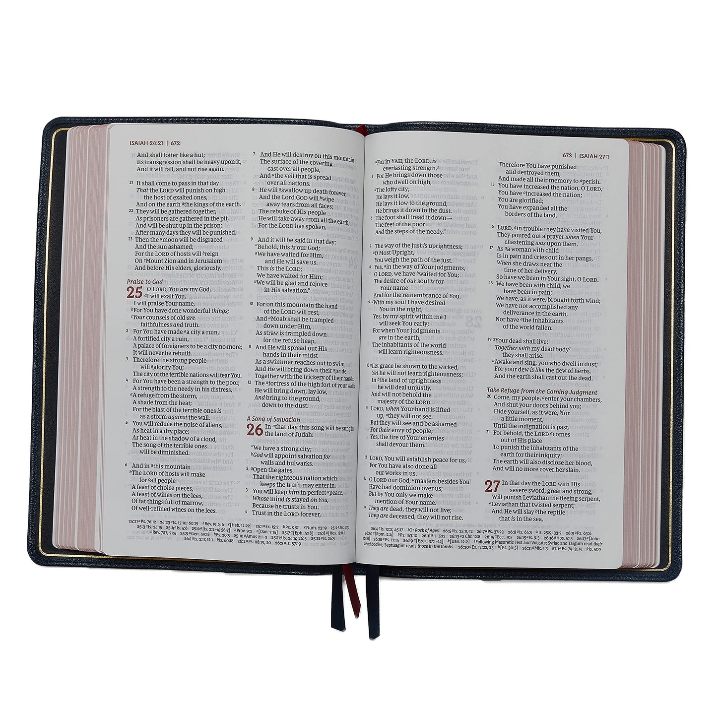 NKJV, Thinline Reference Bible, Large Print, Leathersoft, Blue, Red Letter, Comfort Print: Holy Bible, New King James Version
