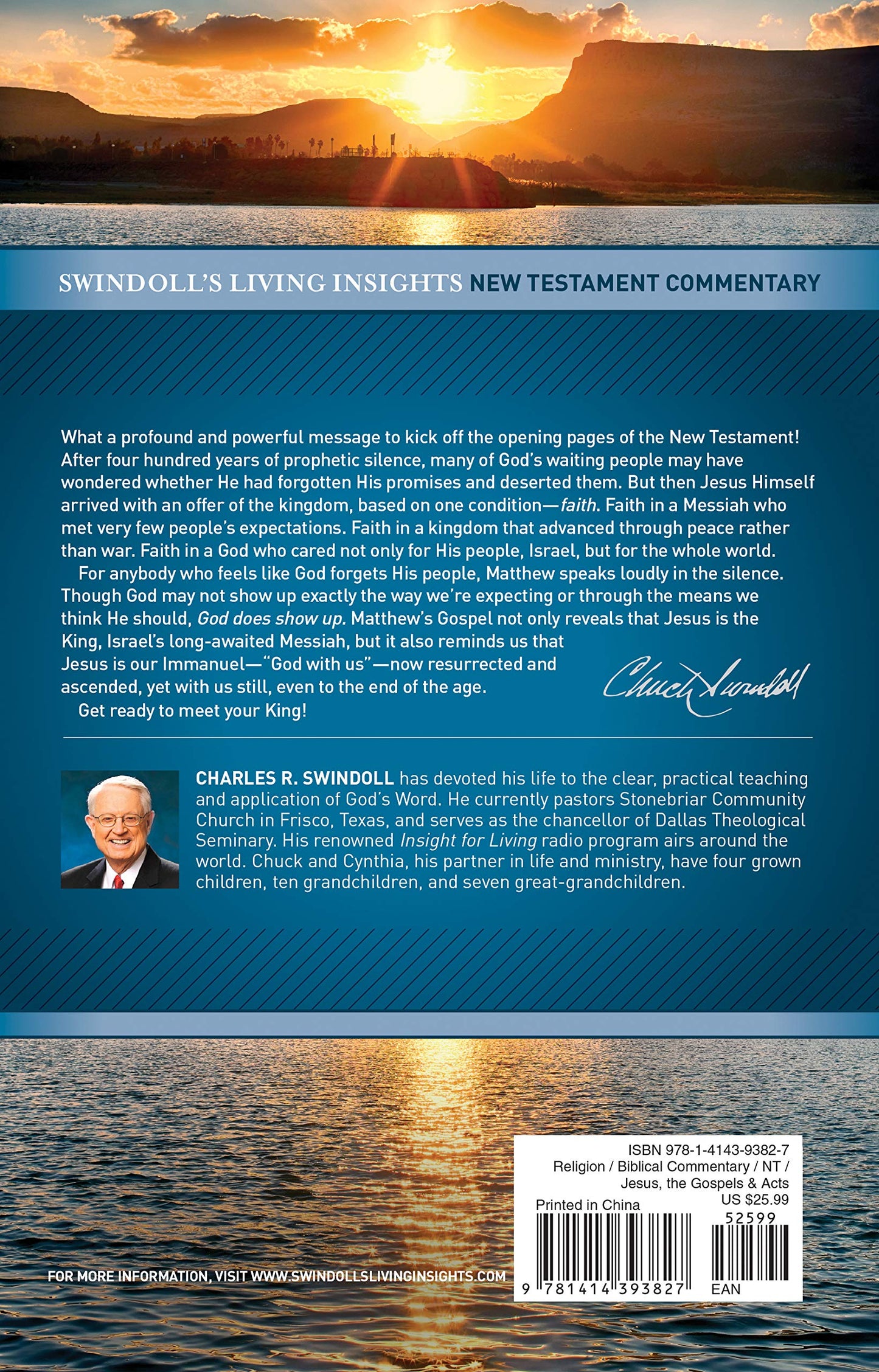 Insights on Matthew 1--15 (Swindoll's Living Insights New Testament Commentary)