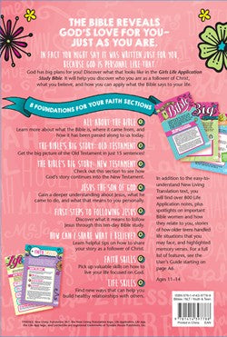 NLT Girls Life Application Study Bible Purple