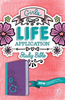 NLT Girls Life Application Study Bible Purple