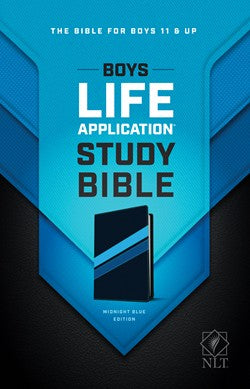 NLT Boys Life Application Study Bible Midnight Blue