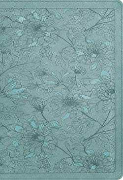 NLT Large Print Thinline Reference Filament Enabled Teal Leatherlike