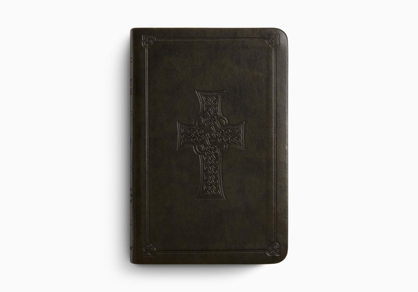 ESV Value Compact Bible TruTone®, Olive, Celtic Cross Design
