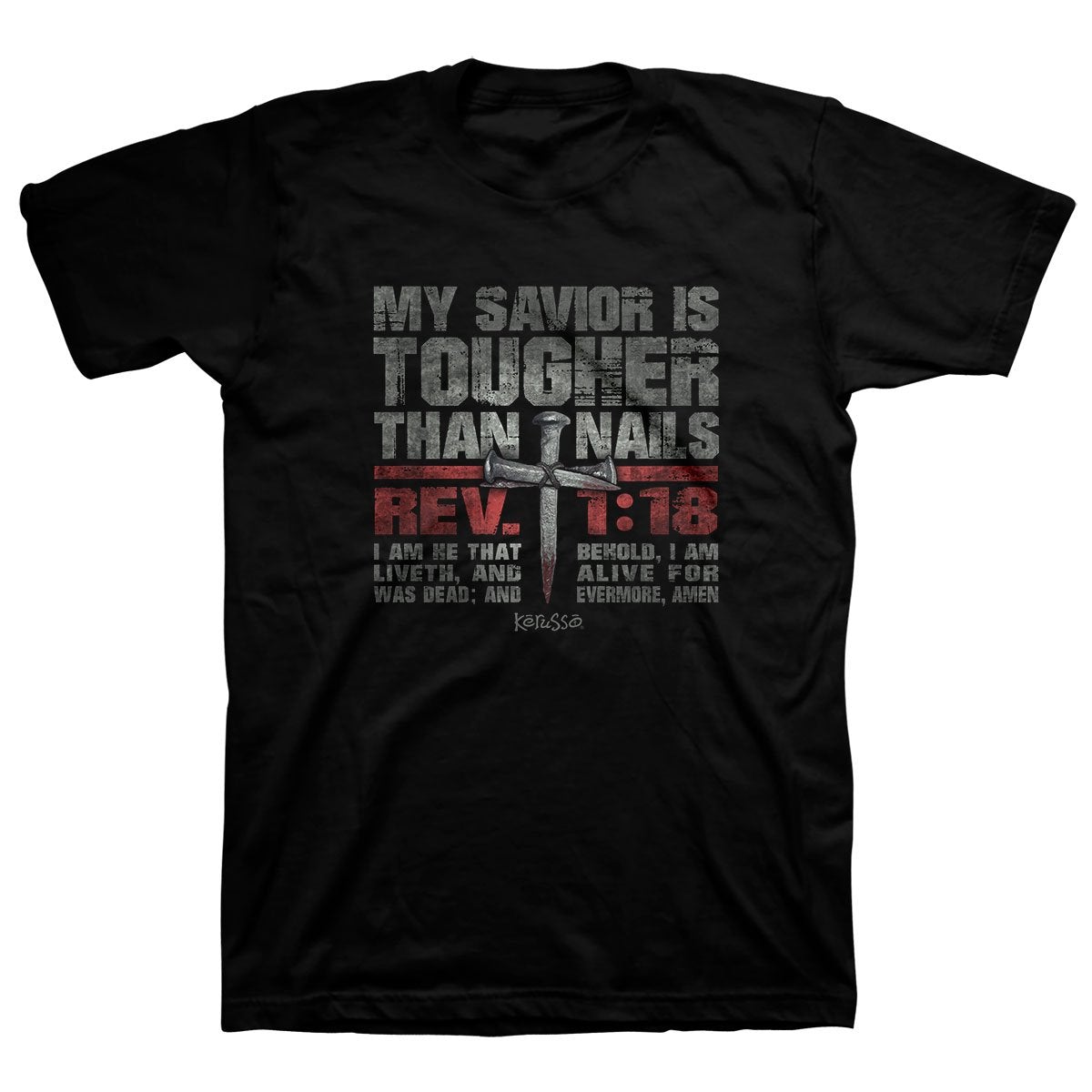 Kerusso Christian T-Shirt Tougher Than Nails