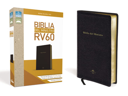 Biblia del Ministro Reina Valera 1960, Tamaño Manual, Leathersoft, Negro / Spanish Ministers Bible RVR 1960, Leathersoft, Black (Spanish Edition)