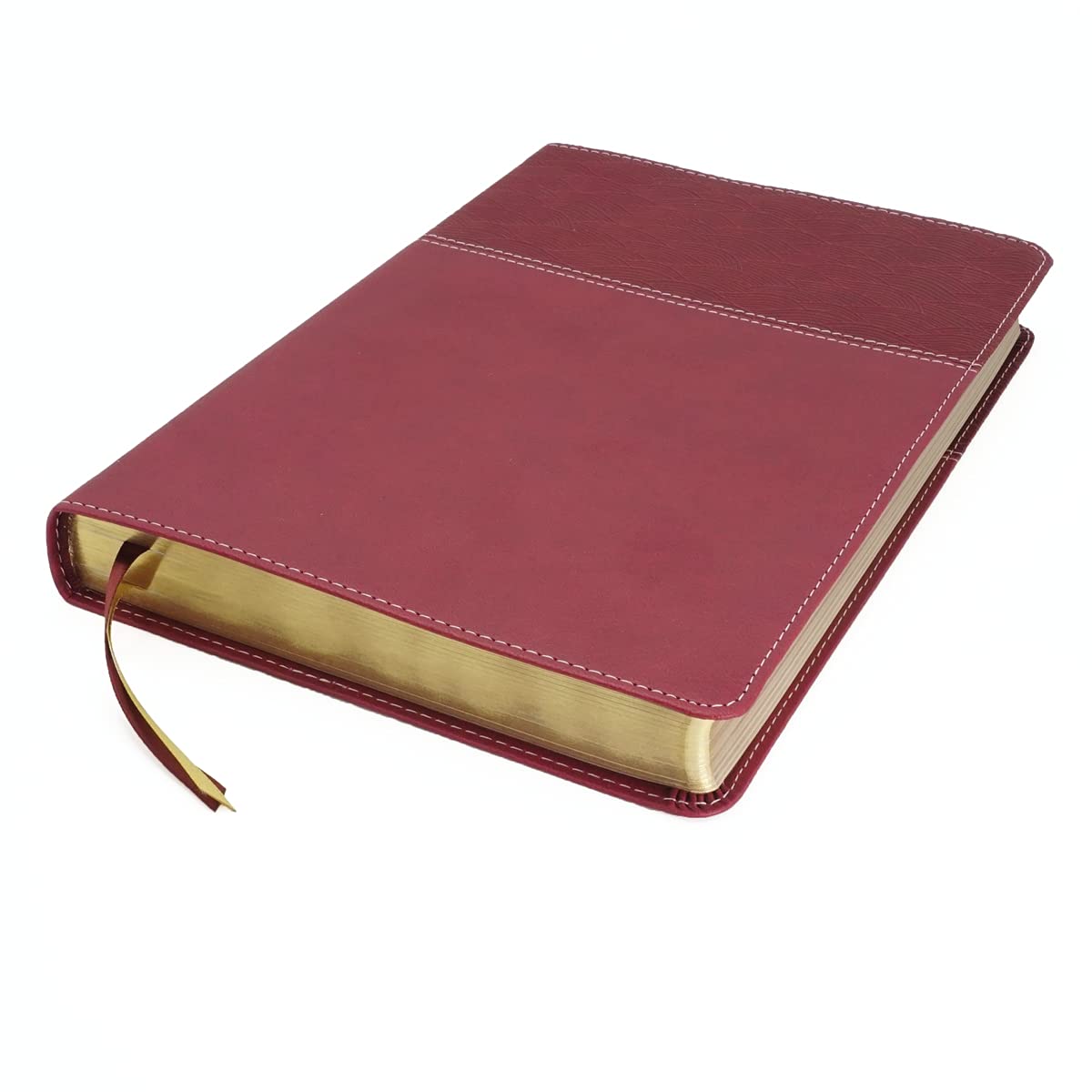 NASB Thinline Bible, Large Print, Leathersoft, Burgundy, 2020 Text, Comfort