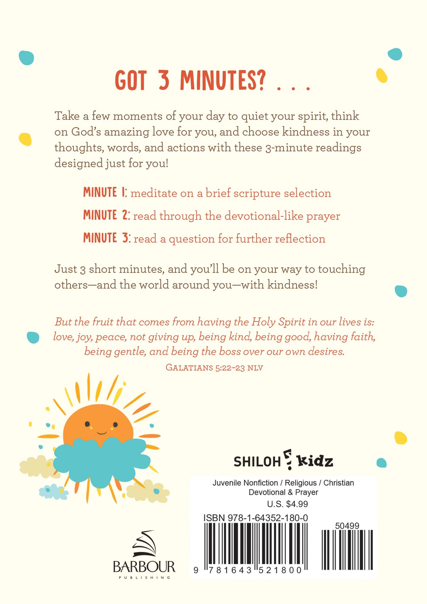 Elige la bondad: Devocional inspirador de 3 minutos para niños (Devocionales de 3 minutos)