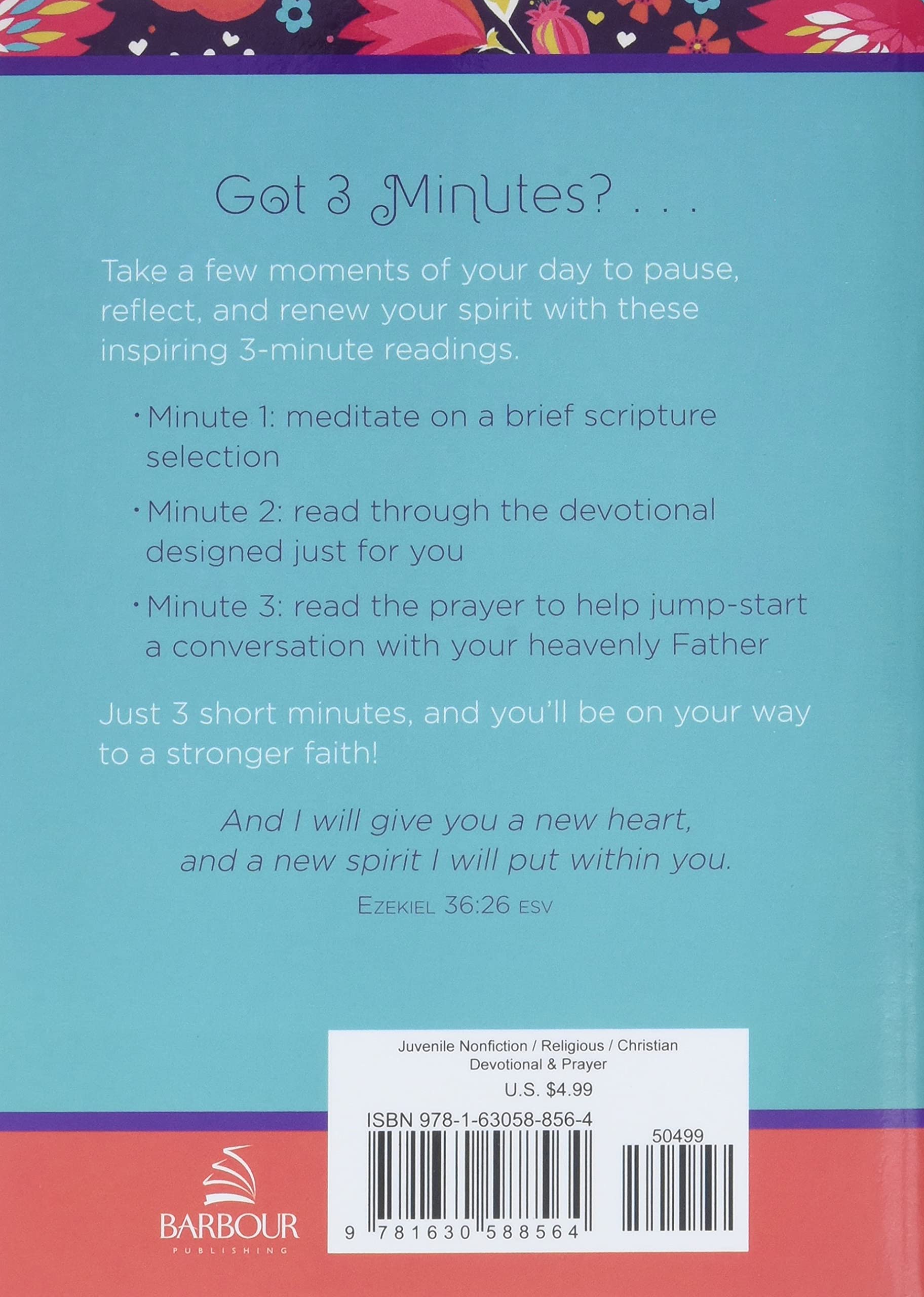 for　3-Minute　Devotions　Teen　Readings　Golden　Encouraging　Girls:　180　–　Springs　Christian　Bookstore