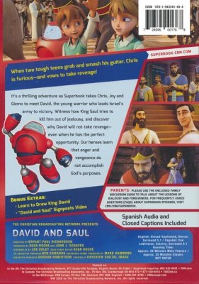 Super book CBN David and Saul DVD Bible Classic Animated TV Series Episode  RARE