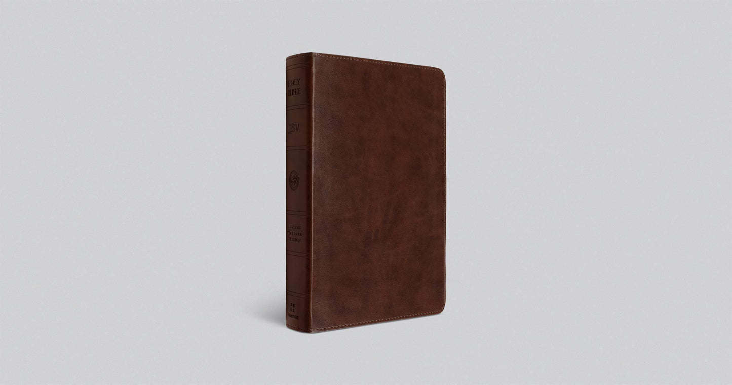 ESV Personal Size Large Print Bible Chestnut