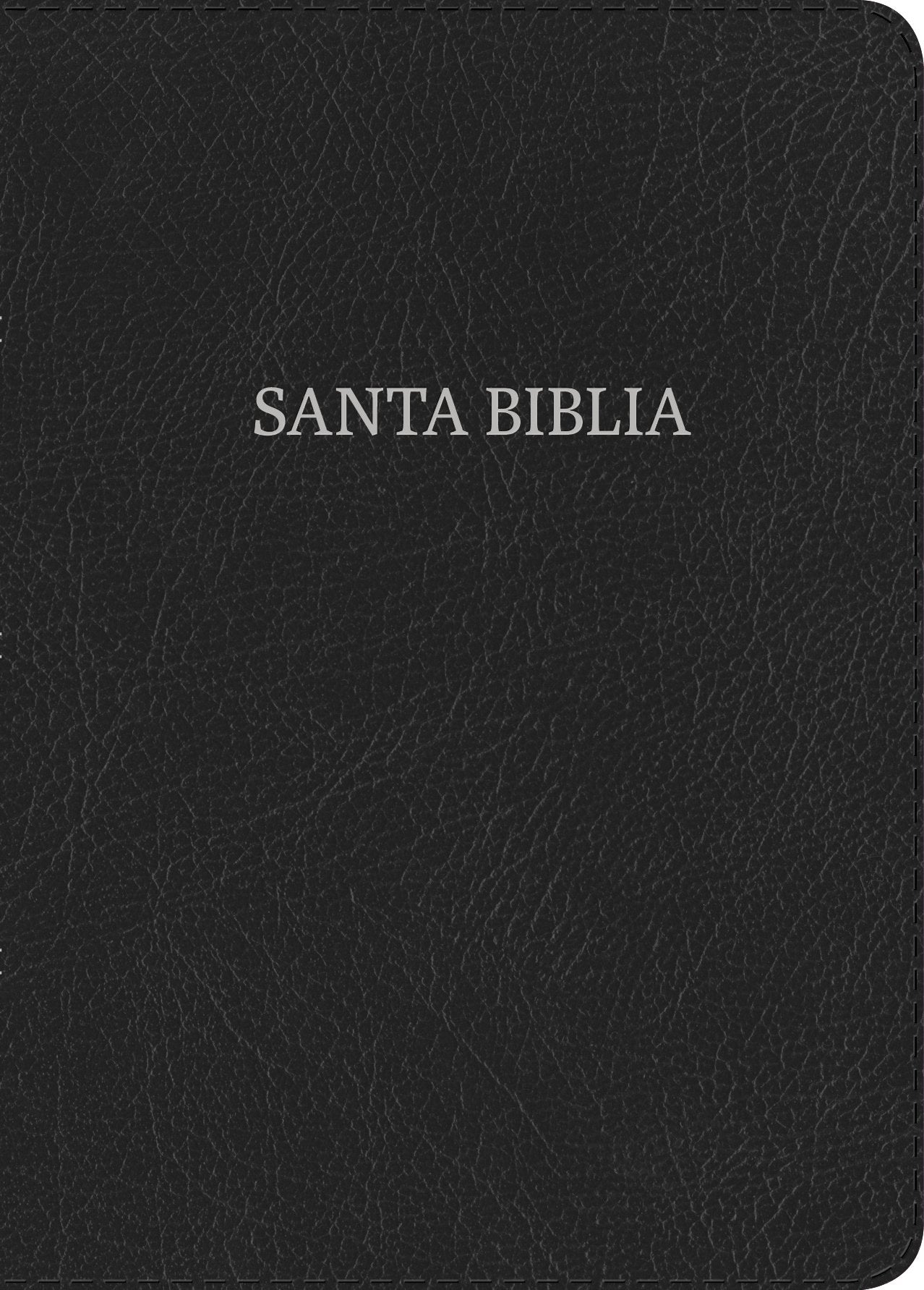 Biblia Reina Valera 1960 Tamaño manual. Letra grande, piel fabricada, negro (Spanish Edition)