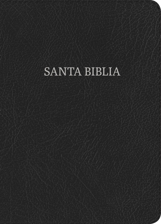Biblia Reina Valera 1960 Compacta. Letra Grande negro, piel fabricada (Spanish Edition)